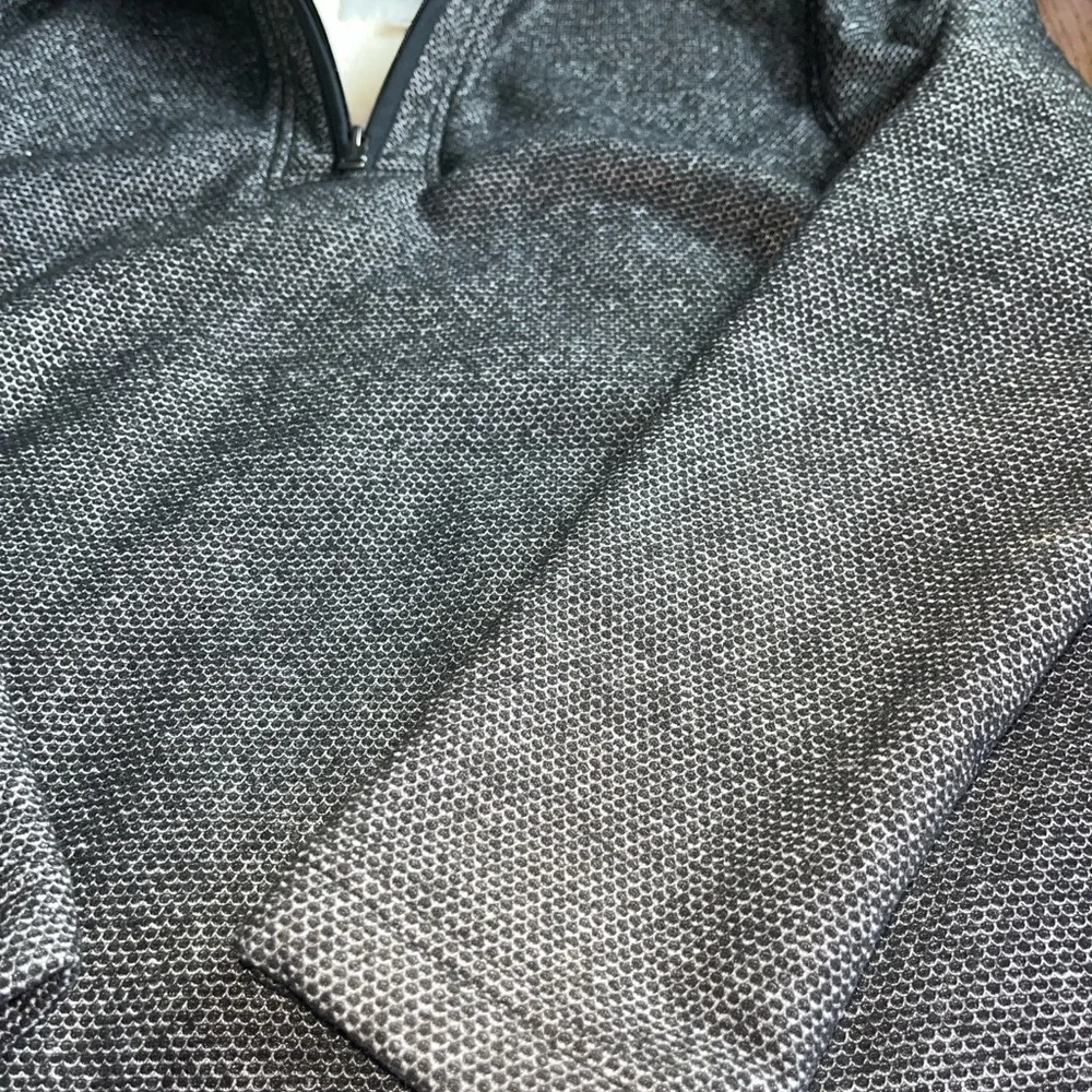 Orvis Men's Size M Pullover Sweater Quarter Zip Sherpa Lined Warm Gray Medium - Picture 4 of 5